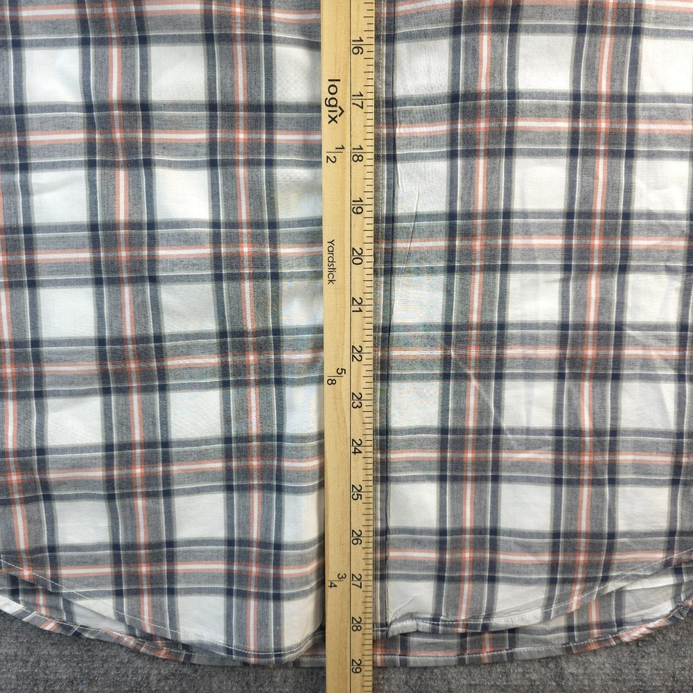Outerknown Shirt Medium Long Sleeve Button Up Multicolor‎ Plaid Pocket Cotton - Picture 5 of 8